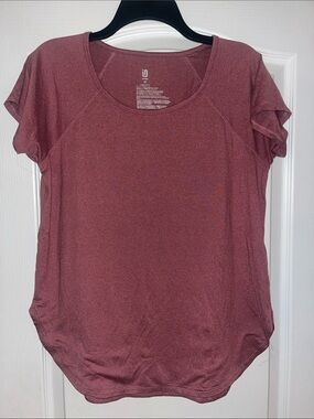 Ideology Scoop Neck Tee in Mauve Rose - Women's Short Sleeve